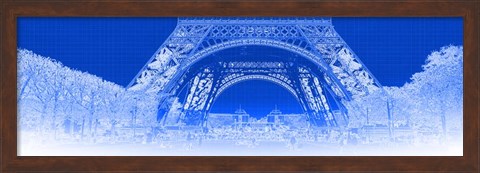 Framed Low Section of the Eiffel Tower, Paris Print