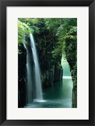 Framed Waterfall Miyazaki Japan Print