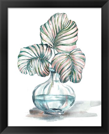 Framed Island Tropics Frond in Bottle IV Print