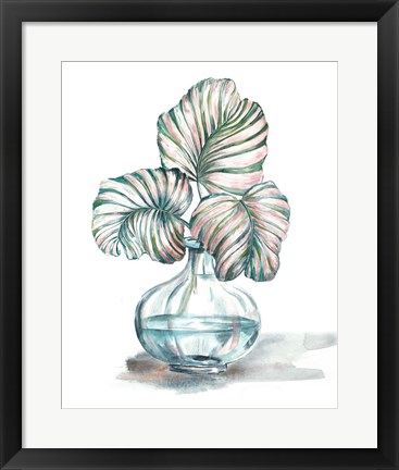 Framed Island Tropics Frond in Bottle IV Print