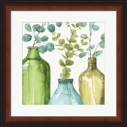 Framed Mixed Greens LVI Print