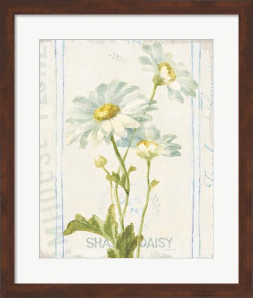 Framed Floursack Florals III Print