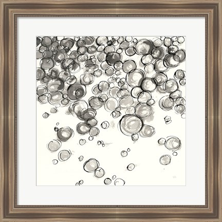 Framed Bubbles IV Print