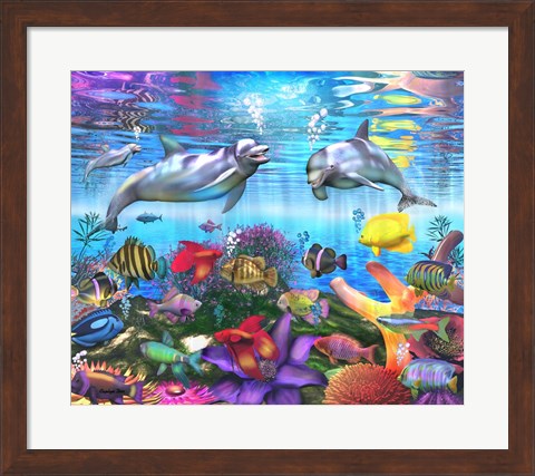 Framed Ocean&#39;s Hidden Gems Print