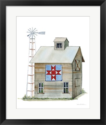 Framed Life on the Farm Barn Element III Print