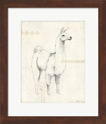 Framed Llama Land XI Print