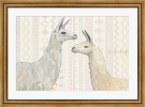 Framed Llama Land I Print