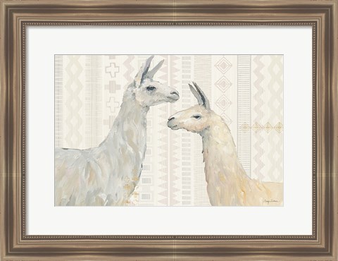 Framed Llama Land I Print