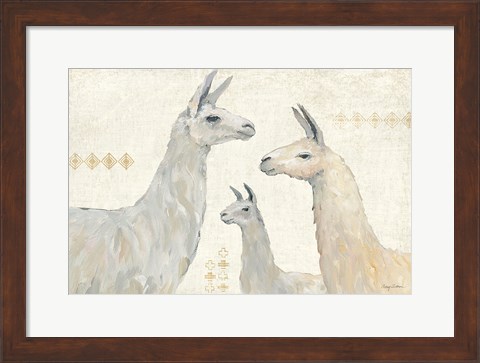 Framed Llama Land IV Print