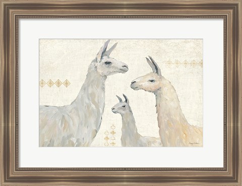 Framed Llama Land IV Print