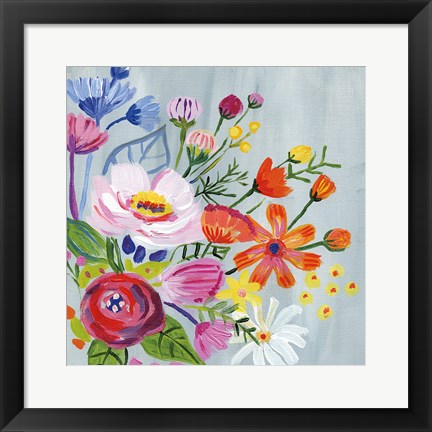 Framed Vintage Floral II Print