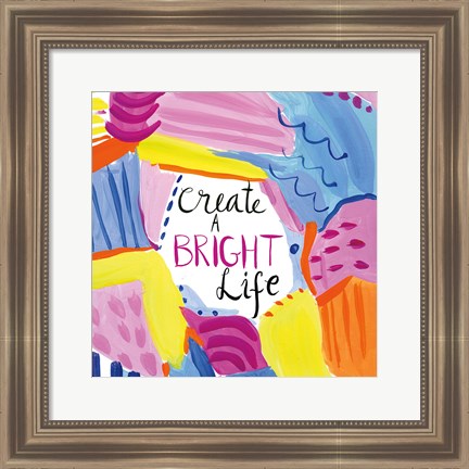 Framed Abstract Affirmations II Print
