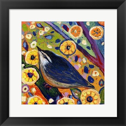 Framed Modern Bird XI Print