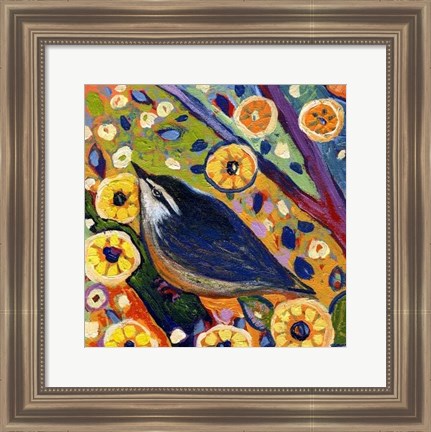 Framed Modern Bird XI Print