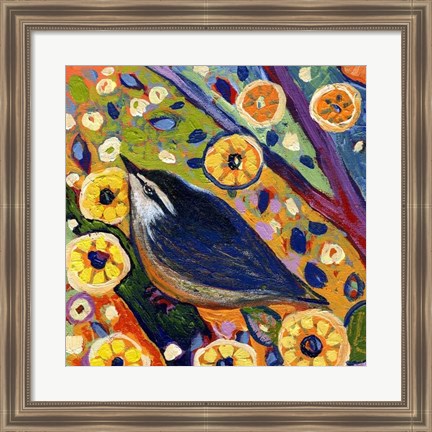 Framed Modern Bird XI Print