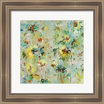 Framed Scattered Flowers Print