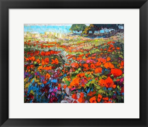 Framed Poppies Print