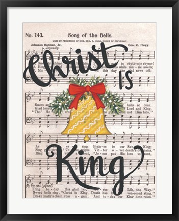 Framed Christ is King Print