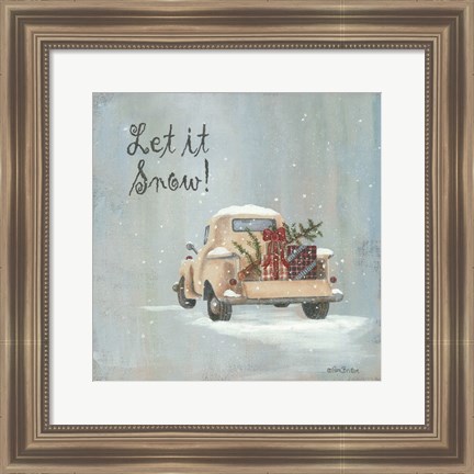 Framed Let It Snow Print