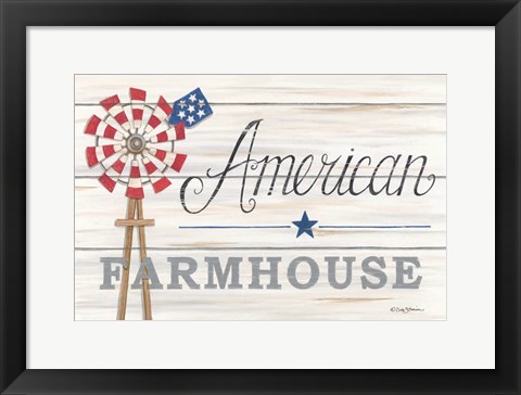 Framed American Farmhouse Print