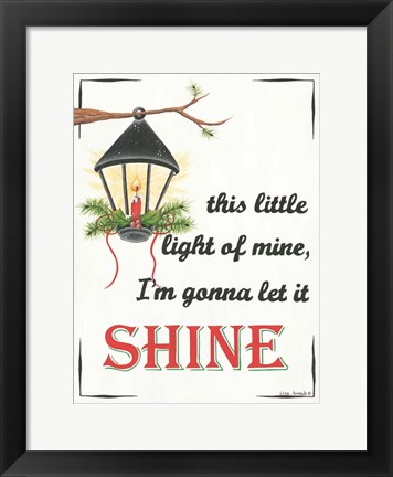 Framed Let It Shine Print