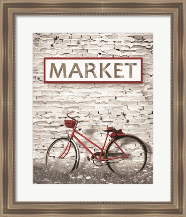 Framed At the Market Print