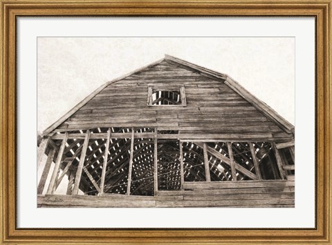 Framed Wyoming Barn Print