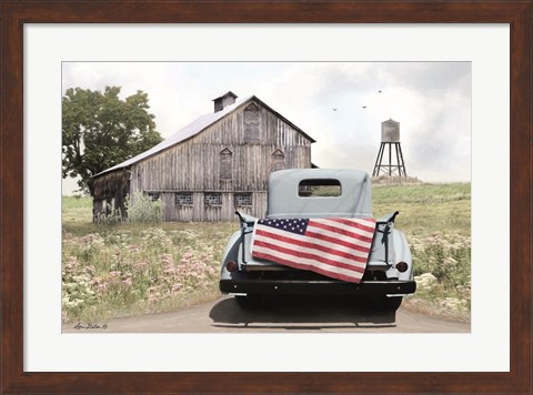 Framed American Tailgating Print