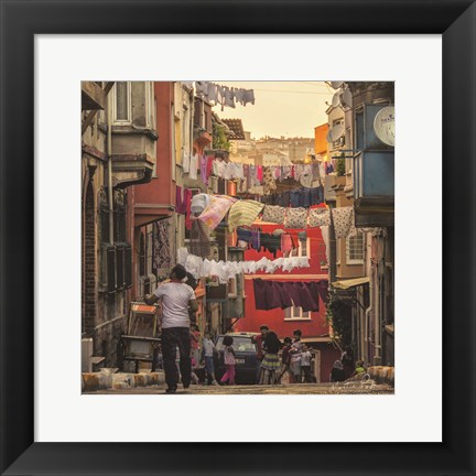 Framed Streets of Istanbul Print