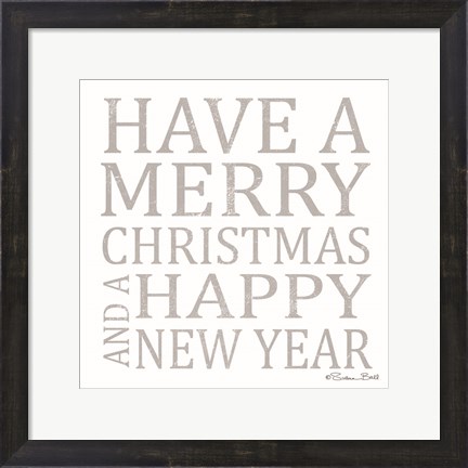 Framed Have a Merry Christmas Print
