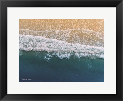 Framed Ocean From the Sky Print