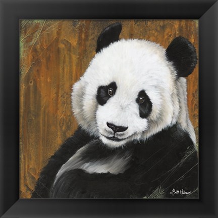 Framed Panda Smile Print