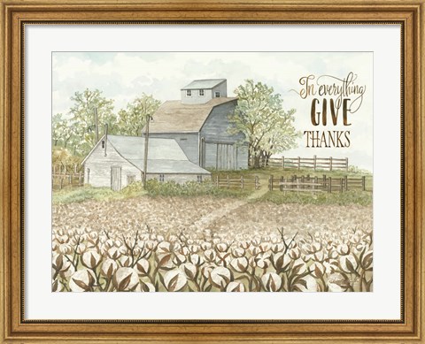 Framed In Everything Give Thanks Print