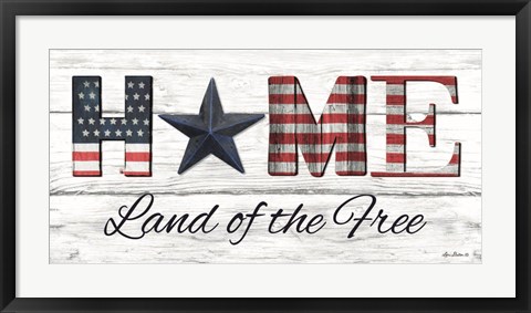 Framed Home - Land of the Free Print