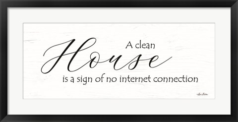 Framed Clean House Print