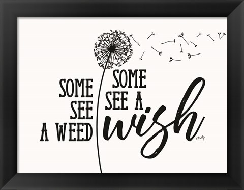 Framed Wish Print