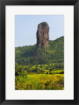 Framed Stone Pillar in the Mountain, Bahir Dar, Ethiopia Print