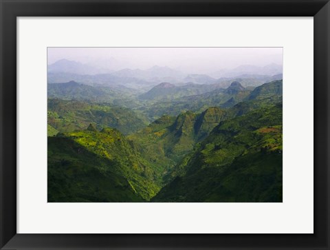 Framed Landscape in Simien Mountain, Ethiopia Print