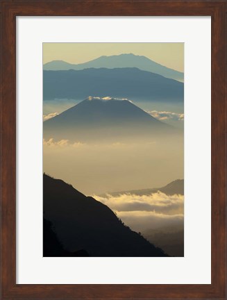 Framed Indonesia, East Java, Mount Bromo Volcano at Sunrise Print