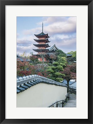 Framed Japan, Miyajima, Toyokuni Shrine Pagoda Print