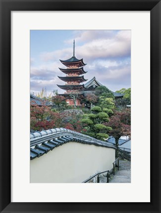 Framed Japan, Miyajima, Toyokuni Shrine Pagoda Print