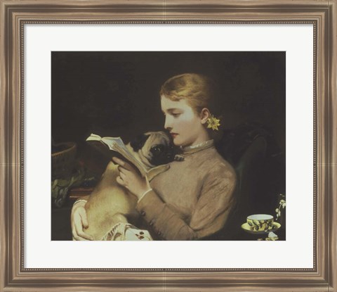 Framed Blond and Brunette, 1879 Print