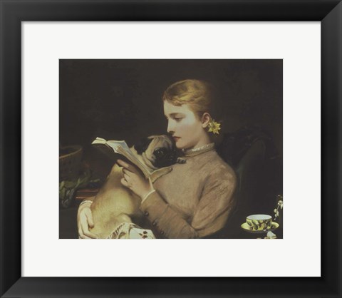 Framed Blond and Brunette, 1879 Print