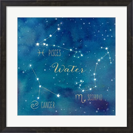 Framed Star Sign Water Print