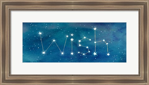 Framed Star Sign Wish Print