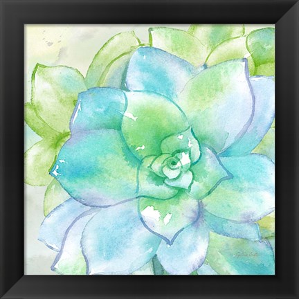 Framed Sweet Succulents II Print