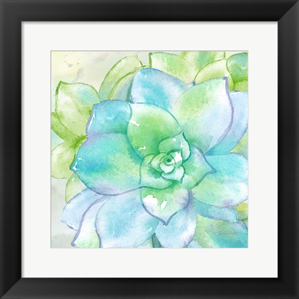 Framed Sweet Succulents II Print