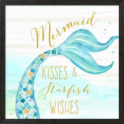 Framed Mermaid Tale II Print