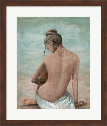 Framed Study of a Woman I (head left) Print