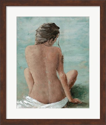 Framed Study of a Woman II (head right) Print